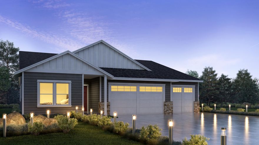 Affordable luxury built by Dunlap Fine Homes on the Bend side of Redmond w/Cascade Mtn Views. Spacious living both inside & out, w/plenty of room for entertaining. Vaulted Great Room plan w/open Kitchen, tons of cabinetry & prep space on the slab Quartz counters. Neat & tidy full height tiled back splash, SS appliances & farm sink. Living space offers a cozy corner Gas burning fireplace w/stylish accents & room for gathering. Desirable Primary bedroom separation, walk in closet, step in shower, tiled floors & dual vanities. 2 additional guest rooms off the entry w/full bath. Laundry room w/storage & folding table too! Durable wood look laminate flooring, carpet in the bedrooms & tiled baths. Gas forced air, A/C & back patio. Triple garage, gated RV parking, fully fenced, fully landscaped w/auto sprinklers. There's still space in the back yard for a tiny home/ADU, workshop or? Photos are of same plan, diff/ finish package. Will be updated upon completion, or ask how to choose your own.