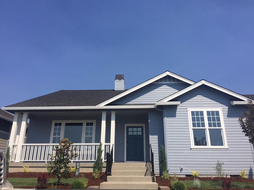 Built in 2017 in a beautiful country setting in east Medford with views of surrounding mountains nearby. An exceptional quality builder that we've grown to love in the valley throughout the years is what you get when you purchase a home built by Pacific Trend Building Company. A stunning craftsman styled home with approximately 1699 sq ft, 3 bedrooms, 2 full baths, hardwood floors in entry, kitchen and nook area round out this home. An open kitchen with beautiful granite counters and island and also including a gorgeous backsplash. Custom cabinets throughout are birch and alder with the highest quality in the industry. Carpet throughout bedrooms and living room along with a beautiful arched brick fireplace. Bathrooms include granite counters and tile flooring. Professional landscaping in front and back round out this home. Situated on a beautiful large .17 acre corner lot! Completed July 2017. Other lot and home packages available! Listing agent is related to seller.