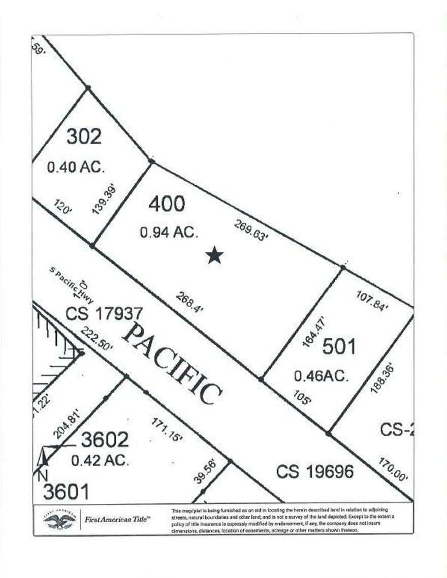 Great building lot in Talent with high traffic count. Sewer & water are in. C-H zoning allows for a great many uses.