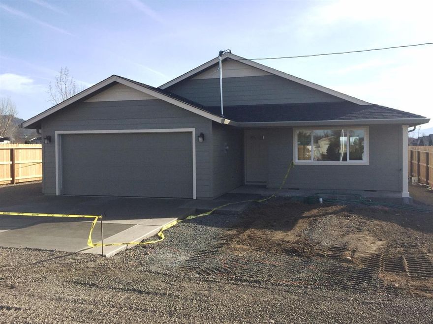 Beautiful Brand New Custom-Built Single Level Home, Built with Pride by Richard T. Brink Homebuilders, Inc! Tons of upgrades throughout the entire home. Excellent open floor plan with vaulted ceilings, huge living room with ceiling fan, covered front and back porch, large kitchen with slider to back yard, huge RV parking plus much more. This home features custom cabinets throughout, granite countertops, approximately 1000 sq. ft. of upgraded laminate flooring, upgraded stainless-steel appliances & upgraded carpet in all bedrooms. Nice sized master suite features a walk-in closet and a walk-in shower. Outside, enjoy entertaining in the completely landscaped front and back yards with timed sprinklers. Completely fenced back yard & a finished 2-car garage. This is A Must Tour.