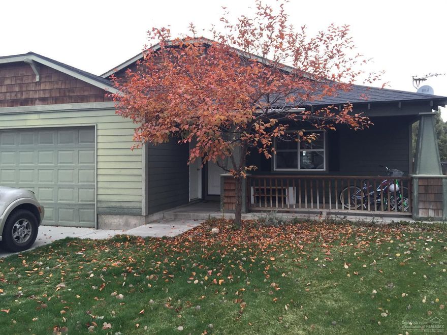 Single family home in NE Redmond. 3 bedroom, 2 baths with a large back yard. Open floor plan w/laminate floors, vaulted ceiling & gas fireplace. Garage was partially converted to bonus room but can be converted back.