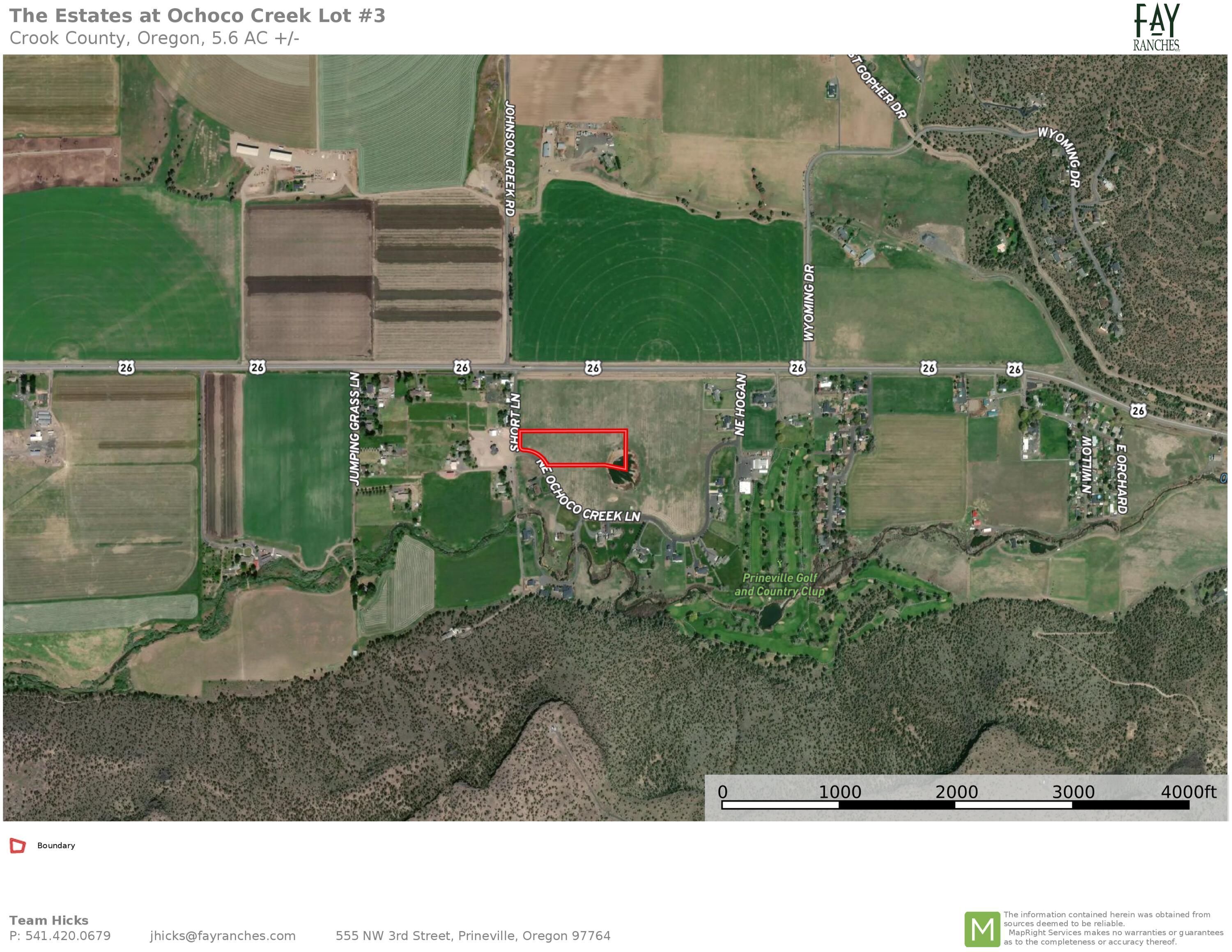 The Est at Ochoco Cr - Land