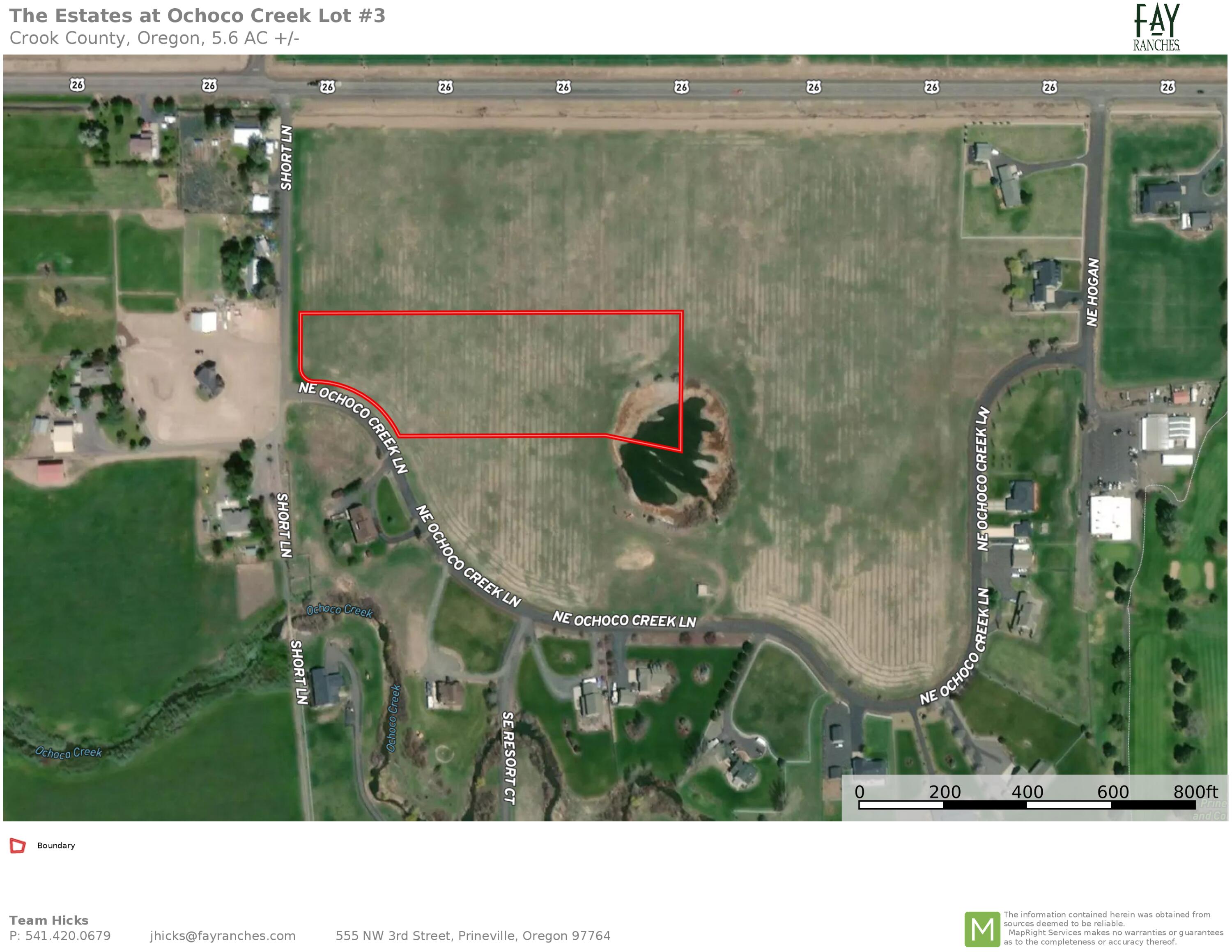 The Est at Ochoco Cr - Land