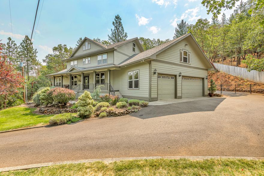 Welcome to this luxurious Craftsman home in a coveted location, close to downtown Jacksonville. Remodeled in 2017, the spacious home offers 4bds, 4.5bths, office, media room, bonus rm, sauna, 3-car garage, lower level guest quarters. An elegant foyer welcomes you w/ wood floors & custom accents. Chef's kitchen features custom cabinets, granite counters, apron sink, 6-burner gas stove, double wall oven & island w/ 2nd sink. Great room boasts vaulted ceilings, gas fireplace, built-in cabinets w/ floor to ceiling windows. Main floor primary has spacious walk-in closet & a dreamy bth w/ jetted soaking tub, walk-in shower & heated floors. Upstairs is 3bd, 2bth, bonus room & media/office w/ gas fireplace. Daylight basement features complete guest quarters w/ kitchenette & full bth. Listen to the breezy sounds of the Britt Festival from the front porch or enjoy the covered patio w/ gas heaters, fan, blt-in BBQ w/ bar seating & stone firepit w/ waterfall views & sounds. Close to hiking trails