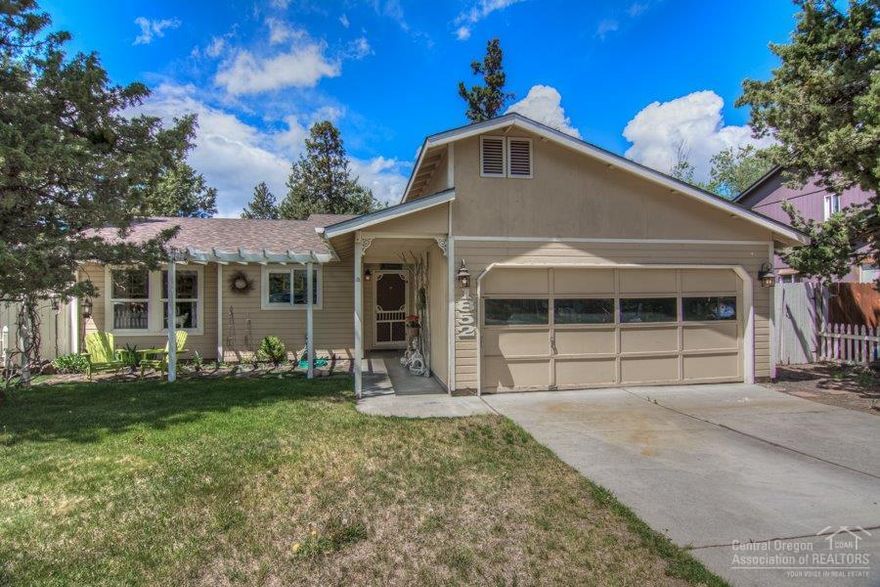 This delightful cottage-style home is located close to schools in a well-established neighborhood. This lovely home has good storage options and cozy vintage touches throughout. Living room offers a newer mini-split system. Outside offers a peaceful garden atmosphere w/lush green lawns, mature trees, fire-pit area, covered back patio as well as a front pergola. This home has it all plus garden shed and space for RV. Perfect Starter home or great investment property.