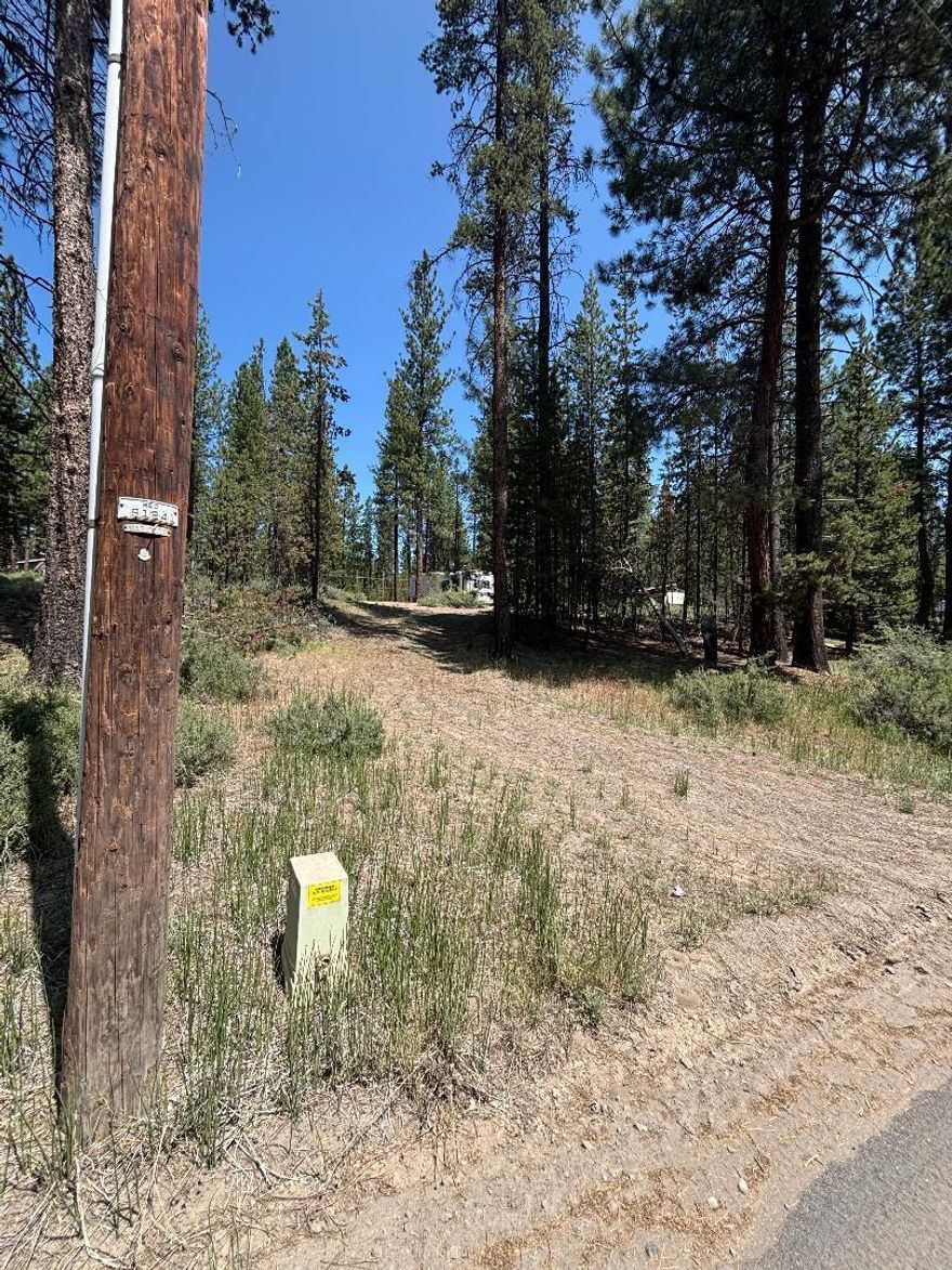 Opportunity awaits, two tax lots totally just over an acer. Flat buildable lot with well, septic and power installed and ready to hit the
ground running to build your dream home or take advantage as a weekend getaway to create many amazing memories. Little Deschutes River access right down the road to cool off in the summer. This property offers a little bit of everything and is a must see, bring your ideas and make it your own.