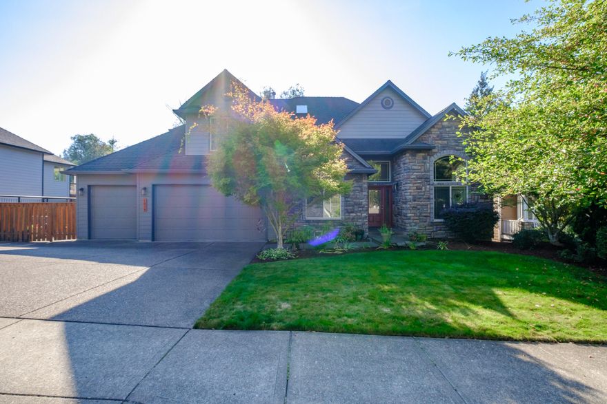 Explore 1834 Ptarmigan - A Mascord-crafted gem in an exclusive neighborhood. This elegant residence offers 3 bedrooms, a versatile 4th bedroom/office, and an inviting open-concept design, including a formal dining room and a luxurious main-level master suite. With 2.5 baths, this home balances style and practicality.

The spacious, well-equipped kitchen is a chef's delight. The two-story great room with floor-to-ceiling windows bathes the home in natural light. High-end features include Brazilian cherry floors, cherry cabinetry, and stunning slab and tile stonework. Additional conveniences like a built-in vacuum and full property irrigation enhance daily living.

Step into your sanctuary with a mature yard and a remarkable creek-side setting. This property is a serene retreat with natural beauty at your doorstep. Don't miss this exclusive opportunity to make 1834 Ptarmigan your forever home.