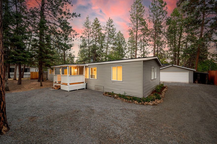 Fully remodeled and move-in ready, this charming manufactured home sits on a spacious and private lot. 

Featuring 3 bedrooms, 2 bathrooms, and nearly 1,900 sq ft of living space, the home blends comfort and function with room to grow. Outside, new roofs on all structures and exterior paint. In the home, new windows, flooring, interior paint, bathroom remodels, and a full kitchen update.

Two detached garages offer plenty of storage, workshop, or hobby space. Enjoy peace and privacy surrounded by trees, with ample outdoor space for entertaining, gardening, or future projects. 

Located just minutes from town, this property offers the perfect balance of seclusion and convenience. A rare find with flexibility, space, and potential!