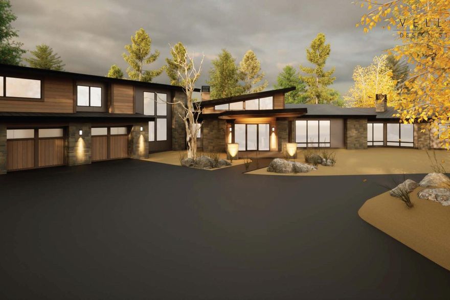Introducing a stunning mid-century modern home perched over a turn in Tumalo Creek that has views of ancient rock outcroppings and the sounds of rushing waters. This to-be-built masterpiece offers 4 beds, 3.5 baths, a study, and rec room spread across 4972 sf of luxurious living space. Also with a spacious 3 car garage, as well as an additional 1517 sf detached RV garage, you will have plenty of space for your Central OR toys. The outdoor living is second to none with ample elevated deck space as well as a ground level fire pit area, all overlooking the canyon and Tumalo Creek below. Since construction hasn't started yet, there is still time to customize this home with the finest finishes. Enjoy the convenience of a prime location in Tanager and have access to 117 acres of open space and two private lakes, one for motorized recreation and the other for a relaxing paddle. Don't miss this chance to create your perfect home from the ground up in one of Bend's finest neighborhoods.