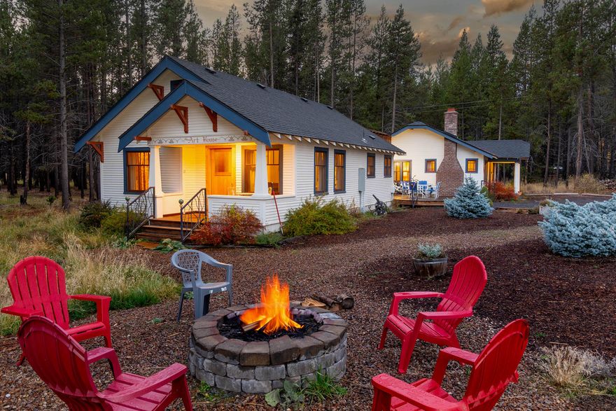 Own a piece of history! This Old Mill home was once a cottage at Old St. Francis McMenamins & has been relocated to Sunriver!  Loving care throughout the years has preserved its charm!  

Enjoy starry nights under the pines in your private hot tub!  With four decks, you have many options to enjoy the peaceful setting. This is your unique getaway in the woods!  5 bedrooms & an additional sleeping porch, two living rooms, & a dining room, allows room for everyone!  

With Mt. Bachelor Ski Resort just 20 minutes away, Deschutes River 2 minutes away, & Sunriver Resort 8 minutes away, your adventure awaits!  Community access to the Deschutes River & Ann's Butte hiking trail nearby!   

The half-acre lot bordering this property to the south may also be available separately & is not included in the price of this home.  

Very successful vacation rental on the market for the first time! Home grossed over 57k last year. Furniture & decor is included at no stated value.