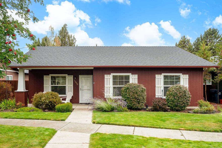 Enjoy beautiful Bend, Oregon with all of its outdoor
activities based from your own 'move-in ready home' in a quiet, friendly neighborhood of southeast Bend. This 1250 square foot, one-level home has a fenced-in grass backyard with room for vegetable beds and a patio area for your spring and summer 'Happy Hours.' Besides an open kitchen and living room area with fireplace, there are two good-sized bedrooms and an extra room to use as your 3rd bedroom, office, or dining room. The primary bath has a walk-in shower, with a second bathroom accessible from the hallway. This cozy home has a 2.5-year-old roof, new water heater, and new furnace to bring you through the mild Bend want Move in this month and start enjoying the wonderful Bend, Oregon area!