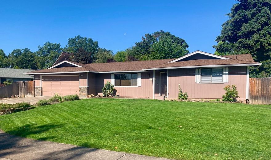 Don't miss out on this great ranch style home in SW Medford- close to schools, shopping, medical and more. Nestled on a large .19 acre lot in a quiet neighborhood on a low traffic street & features 2 spacious bedrooms & 2 full bathrooms. There is fresh paint throughout the interior as well as new carpet. The back yard is spacious w/ a covered patio & even a large chicken coop! This would be a great option for first time home buyers or investors- it won't last long!