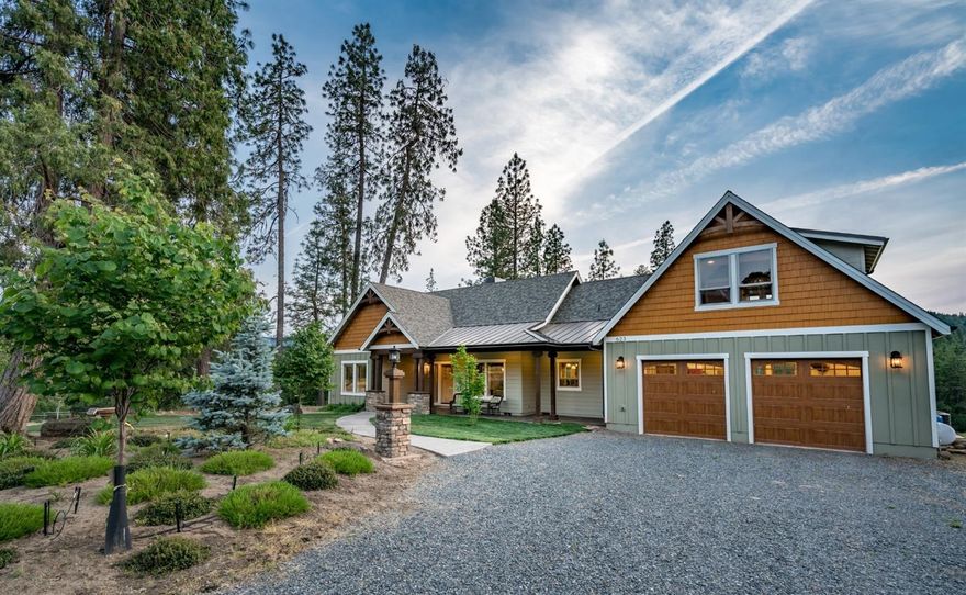 This private ranch is the perfect place to live the rural lifestyle dream. With 186.35 acres Big Butte Creek Ranch includes 3 parcels, a gorgeous main home, lovely guest quarters with shop, a legal second homesite and recreational possibilities. This end of the road property defines privacy with three sides being bordered by BLM and/or private timber holdings. This ranch feels much larger than its 186 acres. Teeming with wildlife including elk & deer, the three parcels include two year-round creeks - Clark's Creek and the beautiful Big Butte Creek. Twenty-eight acres of water rights. The main home was built in 2013 and is pristine. There is a touch of rustic charm carried throughout the design of this contemporary home. This 2,074 square foot home includes a split floor plan with four bedrooms, three baths, charming kitchen and inviting living areas. Across from the main home you'll find a 1,465 square foot guest quarters and shop. See Virtual Media.