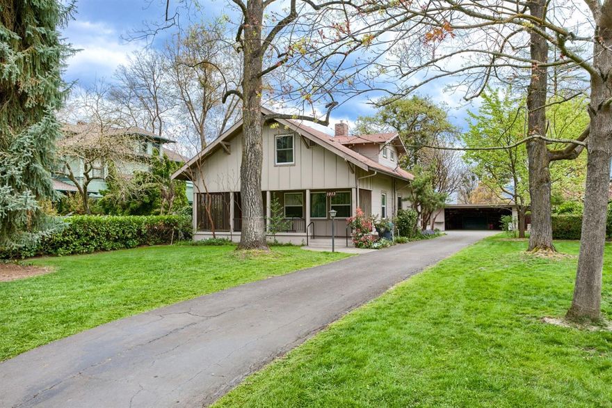 What an awesome find! This unique home offers a rare mix of character and old world charm combined with modern upgrades and livability. In 2010 the home was updated with new vinyl windows throughout, a new roof plus interior and exterior paint. Additional upgrades include a central vac system, updated bathrooms, natural gas furnace, earthquake strapping and underground sprinklers. All great value additions you won't find in most homes of this era. Extensive built-in storage, brick fireplace, arched hallways, covered front porch and a full basement connect the home to its past. As an added bonus, it's believed that wood floors are present under the carpet in the entire main level of the home. Outside you'll enjoy a covered back patio, spacious yard, detached garage with workshop and lean to for your boat or extra vehicle. All of this on nearly 1/3 of an acre on a beautiful tree-lined street. This home has been lovingly cared for and maintained. Schedule your tour today!