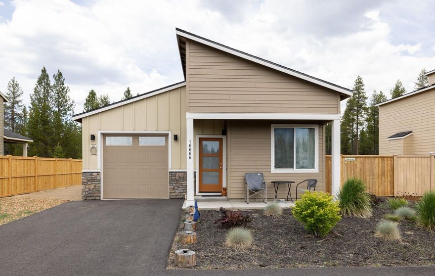 Like-New Single-Level Comfort in the Heart of La Pine! This is a short sale, talk to your agent about how that can be advantageous to a buyer. Welcome to easy living in this beautifully maintained 3-bedroom, 2-bath home featuring a functional layout and inviting design. Enjoy high ceilings and abundant natural light highlighted throughout a beautiful open great room with a cozy gas fireplace. The spacious kitchen flows seamlessly into the living and dining areas—perfect for gatherings or quiet evenings at home. With forced air heating and air conditioning, comfort is ensured year-round. Whether you're a first-time buyer, downsizing, or seeking a vacation retreat, this home offers modern convenience in a peaceful setting. Don't miss this move-in ready gem in the growing community of La Pine!