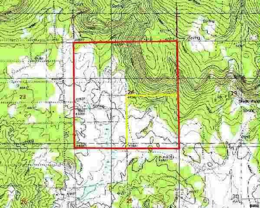 Gorgeous Quarter Section Of Land In An Area Of Dramatic Rock Formations, Pastures, And Forest. About 1/3 Of This Land Slopes Up To A Pine And Juniper Covered Knoll With Wonderful Views Out Over The Valley. This Parcel Is Short 80 Acres For The Minimum Building Acres Of 240, And Has No Deeded Access, Even If The Road Has Been There For Ages. As Is, You Can Not Build A Home Here, And It Is Priced At $281/Acre Because Of That. Lat/Long: 42.5160181087361 -121.47308349609375