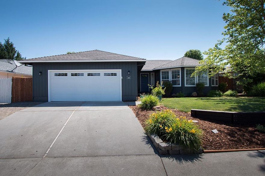 Incredible fully updated, move-in ready, single-level East Medford home. Enjoy this quite neighborhood while you BBQ from the patio in your large fenced backyard. Enjoy the sunset after a long day from your large well lite Livingroom windows. You'll be pleased with easy access to the Costco shopping center and other services! Other noted features: New garage door, New interior doors T/O, All new Pex plumbing T/O, New wood flooring, New HVAC system in 2016, Walk-in Master bedroom closet, and more!