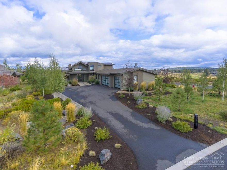 This home offers a lovely open floor plan with exceptional views and privacy in Tetherow. Thoughtful design allows flexibility for many of the spaces in the home. A murphy bed accent wall is staged in the home office, perfect for guests and the upstairs tv area has a generous closet making this a 5 bedroom home. There is an abundance of storage throughout, including a oversized 3 car garage, spacious and light filled mudroom and utility room.