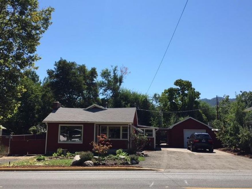 Fall in love with this affordable 3 bed/2 bath in Talent! An amazing opportunity for first-time buyer or investor. Inviting single-story home offers 1188 sf of living space with attached 1-car garage. Hardwood floors throughout & cozy fireplace in the living room. Kitchen offers gas oven/range combo, dishwasher and is open to the formal dining room. Private, covered back patio & large fully-fenced back yard. Just blocks from downtown Talent and so close to Ashland.