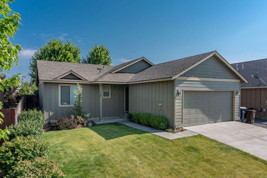 Great opportunity to own a move in ready, single level home in the quiet and charming Juliana Park neighborhood in SW Redmond.  Located on a fully fenced and landscaped lot, that includes a front and backyard sprinkler system, this sweet 3 bedroom, 2 bath home with an attached 2-car garage is ready to welcome you home!  With air conditioning to keep you cool in the summer and a cozy gas fireplace in the open great room for enjoying fall and winter evenings, following a delicious meal prepared in your fully equipped kitchen. The fenced backyard is perfect for tossing a ball for the dog or hosting summer bbq's with family and friends. Dry Canyon Trails and the American Legion Park are nearby, providing baseball, multi-use sport fields, rock climbing wall and miles of trails, walking and running paths for your enjoyment. Interior photos coming soon.