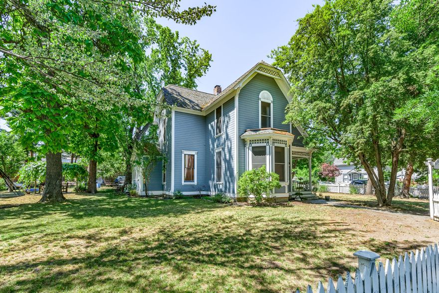 Centrally located in the heart of the Railroad District, the Pelton house offers incredible versatility, endless charm and even income. The primary home (Villa) is 2,100 SF and has been beautifully cared for. It features three bedrooms include a main level owners suite on both levels. Currently utilized as a 2 bedroom/2.5 bathroom unit with a grand living and dining room & centrally located fireplace. Hardwood floors, period built-ins and detailing. Secondary space in the main house (Villa) is being used as a 1 bedroom/1 bath suite with private entry. Ample kitchen w/ adjacent laundry. Two detached studios currently approved as travelers accommodations (total of 731 SF); Four off street parking spaces + addtn'l development. Mature landscaping and .3 acre lot in the heart of downtown.