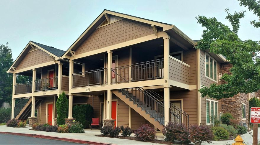 Enjoy living just a short distance from shopping and Asante Medical Center. This is the carefree lifestyle in an upscale Condominium in the East Medford Hills. First floor unit single level with a large patio., very nice kitchen, gas fireplace, walk-in closets in the master bedroom. This is the 2 bedroom 2 bath model. Master bedroom has its own patio for privacy. Make your move to Stonegate Estates today. HOA is well run and includes Water/Sewer/Garbage/Landscaping and Exterior Maintenance.