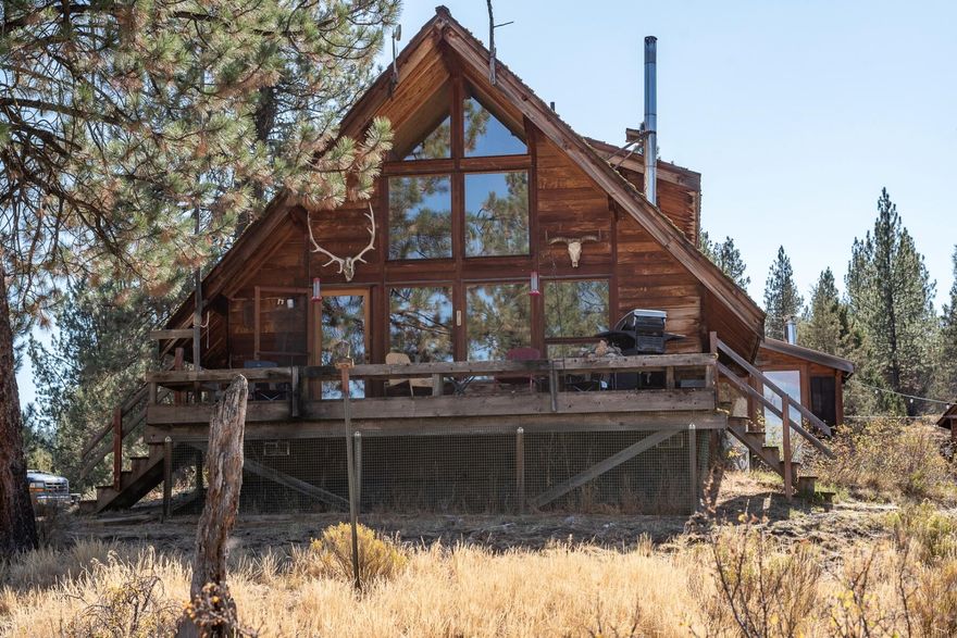 Welcome to Vester Creek Ranch!  160 acres of off-grid living, bordered by National Forest within the Murders Creek hunting unit. Charming 1623sf 2bedroom, 2 bath 1983 Lindal home is 100% self sufficient with well, septic, passive solar, propane and generator.  Cell service and satellite available. Barn, corrals, 7 separate, fenced pasture areas. Vester Creek runs the length of the property.  Two LOP tags available for each deer and elk.