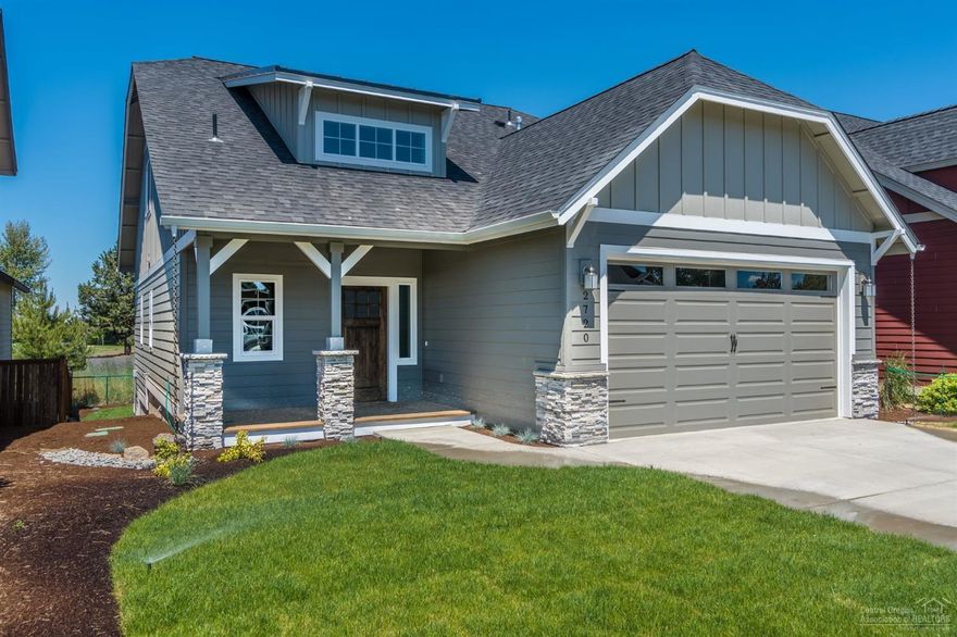 New Home, Master on Main, Mtn. views. Move in Ready! Extensive luxury upgrades throughout. Open concept kitchen/dining/living with vaulted ceilings and exposed beams, SS appliances, Granite built-in Desk, hand-textured walls, Designer upgraded lighting package, Powder room with designer vessel. Home boasts upstairs loft/computer/office area, prewired for Central vac/AC. Attractive front, side, rear landscaping/sprinklers and drip system in a stellar neighborhood close to St. Charles and Costco! Must see!