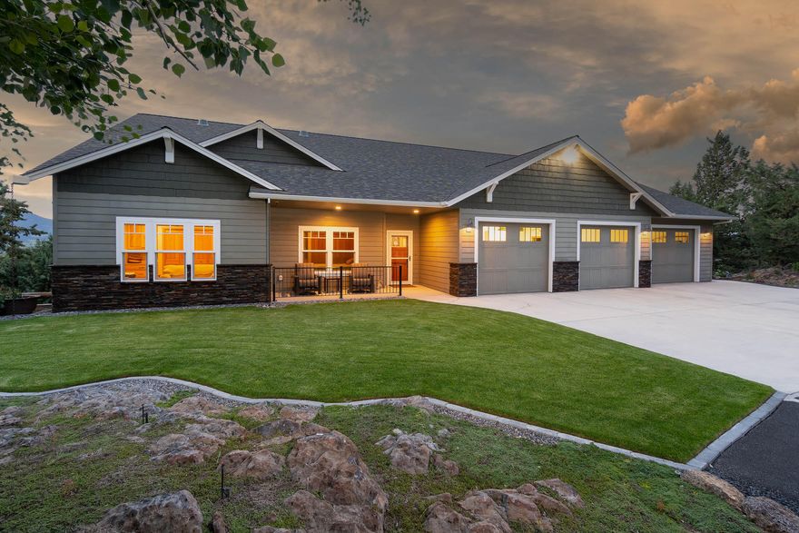 Good News! Now for the first time on the market. This exquisite home is situated at the top of a beautiful 5-acre lot, full of Rock outcroppings. Offered with a stunning view of the valley as well as the Crooked River, and the Ochoco Mountains. Located just minutes outside of Prineville, OR. Home is Single level 3 bedroom 2 ½ bath. 2,441 Sq Feet with large triple car garage with shop area. Large walk-in pantry as well as Central Vac, heating flooring in the bathrooms, surround sound. Custom built- ins and much much more Peaceful quiet subdivision.