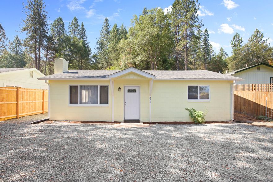 Don't settle for a house on a busy street in town when you can be less than 10 minutes from downtown Grants Pass in a country setting! Sweet single level fully remodeled home has been completely updated with all new flooring, new vinyl windows, fresh paint inside and out, newer roof, new HVAC, and new septic system! Kitchen and bathroom recently remodeled including appliances. Low maintenance yard features tons of parking and a nice sized storage shed. Plus, when you're ready to spread out, you're a stone's throw from beautiful Merlin Community Park which features a baseball field, soccer fields, a full basketball court, horseshoe pits, picnic tables and barbeque pits and a full playground for the kids! Enjoy fishing and rafting on the Rogue River with many parks, boat ramps and swimming holes minutes from home. Clean, comfortable and totally turnkey - schedule to see it today!