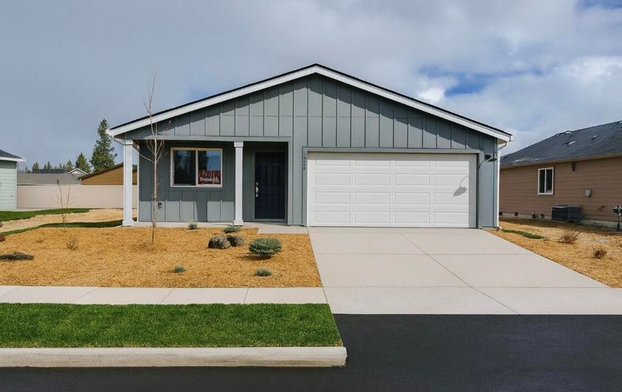 Just Listed in La Pine, Oregon! &#127969;

This brand-new 2025 build is the perfect starter home—offering 3 bedrooms, 2 bath, and 1,002 sq ft of thoughtfully designed living space. Fully fenced and move-in ready, this home gives you comfort, convenience, and the beauty of Central Oregon right outside your door. This gem won't last long!