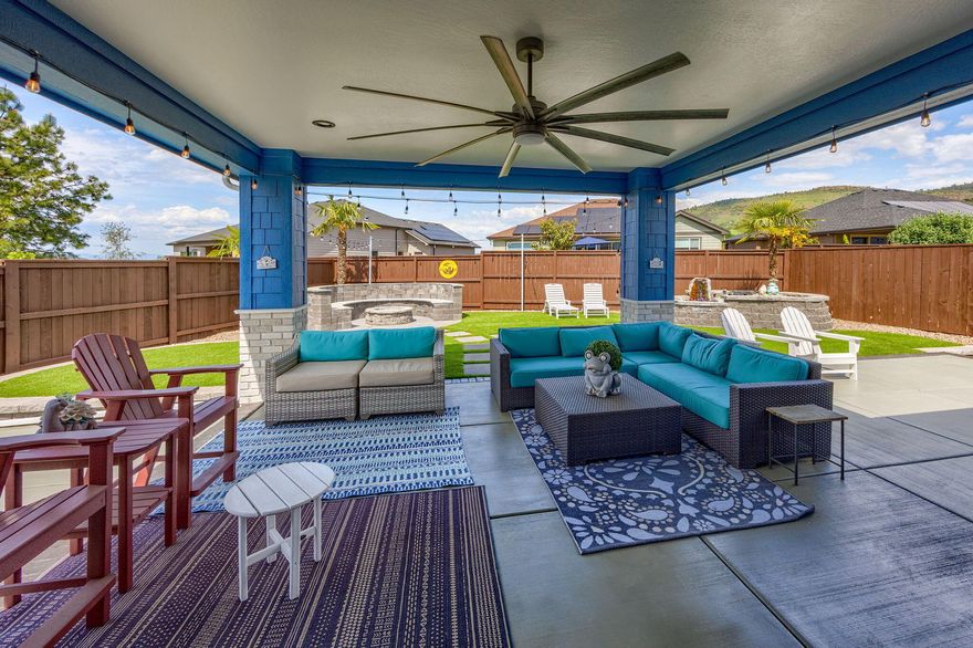 Absolutely exquisite custom-built home in a highly sought after east Medford neighborhood! A 4 bedroom, 2.5 bath, 3,001 SF single level with a 3 car garage, no expense was spared when designing, constructing or finishing this incredible home. Spacious rooms, abundant windows and natural light, coffered ceilings with exposed beams and custom touches everywhere you turn. From high-end appliances, cabinets and built-ins to elegant tile work, lighting, fixtures and designer paint, this home offers a complete package that is nearly impossible to find in today's market. The outdoor living is equally amazing and a whole other experience to enjoy! A huge covered patio with drop down TV, gas firepit with custom paver sitting area, turf yard and expansive hardscaping make this not only a perfect place to relax or entertain, it's also extremely low maintenance. Undoubtedly one of the best homes of this caliber available today. Schedule your private tour, you won't be disappointed!