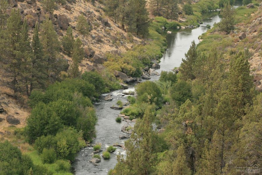 Fantastic Deschutes river canyon & river views! Snow capped Cascade Mountain skyline. Relax hearing the river rapids. Lift your spirits with the hawks soaring over the canyon. Inviting green pastures. Stand among the ancient stone formations, feel the history. Swim then lay, warming on the giant rock, be a part of this world. Space for horses on this irrigated property near town. Enjoy the tree collection: Ponderosa, spruce, fir, juniper, elm, apple and more. 3 bedroom, 2 bathroom, 1,832 sq ft.