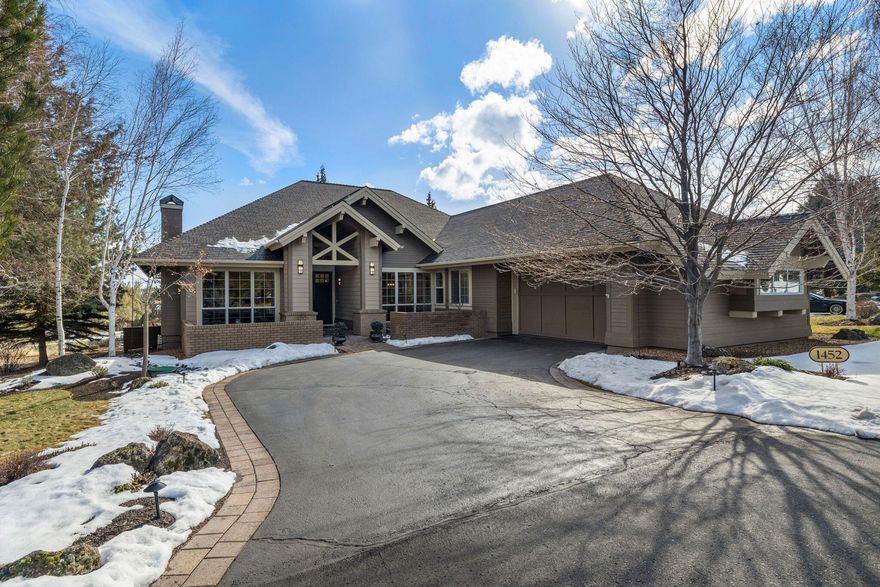 Experience luxury living this stunning single-level home nestled on the 17th fairway within the exclusive gated cul-de-sac of Eagle Crest Resort. The residence has a spacious great room with soaring ceilings and expansive wall-to-wall windows, allowing natural light to flood the living spaces. With 3,122 sq. ft. of meticulously designed living area, including 3 bedrooms, 2.5 baths, and a den/office, this home offers a perfect blend of comfort and sophistication. Indulge your culinary senses in the gourmet kitchen, featuring a Wolf gas cooktop, a convenient prep island. Step outside onto the back paver deck to relish the perfect balance of morning sun and afternoon shade. The residence also includes practical features such as central vacuum, an oversized garage with a workshop area. Eagle Crest Resort beckons with its unparalleled amenities. Including 3 golf courses, 3 sports centers, extensive trails, swimming pools, and a plethora of sports facilities, including tennis & racquetball.