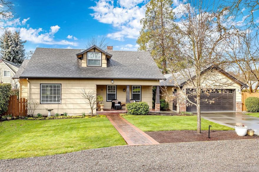 Charming Remodeled Old East Medford Home. Amazing condition & beautifully landscaped with gazebo & hot tub. 3 bedroom, 2 bathroom, 1960 SF. Modern style kitchen with custom cabinets, partial basement. Replaced/Added roof (2019), skylights (2019), carpet (2018), garbage disposal (2017), high end dishwasher (2017), water heater (2017), gutters (2013), trim paint (2013). Over-sized garage with room for 3rd vehicle or small shop or golf cart or etc. Room to create RV parking. One year First American Home Warranty included. A must see vintage property.