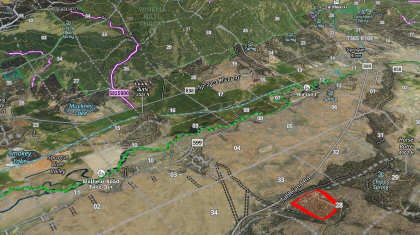 Sprague River - Land