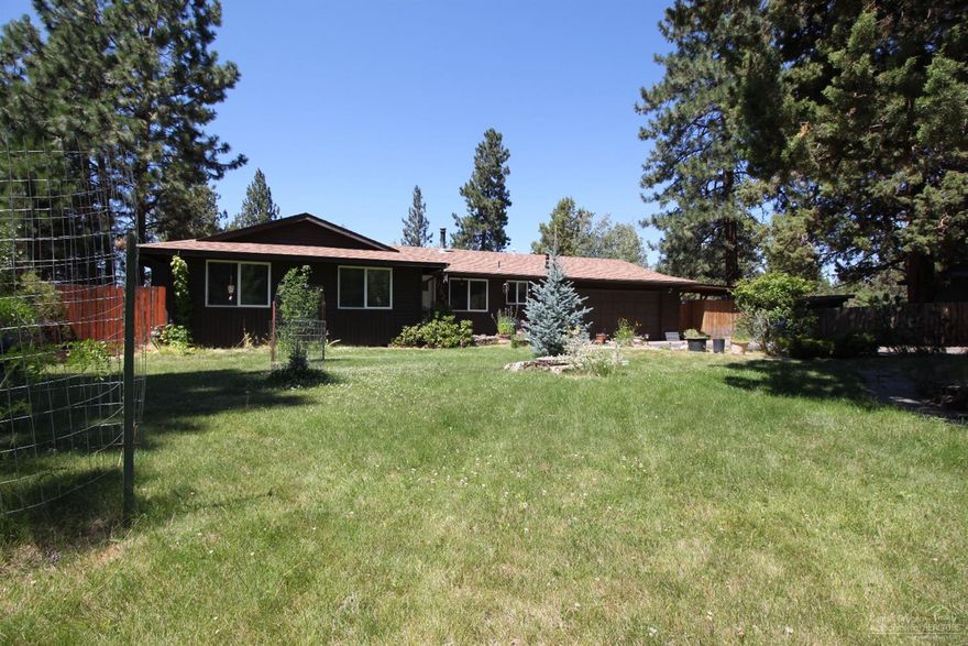 Well cared for single level home in great SE Bend neighborhood. Large .48 acre lot with pine trees, greenhouse, oversized attached 2 car garage. Newer insulated windows, forced air heating and air conditioning. All appliances stay with home. Newer roof. Tankless on demand water heater.