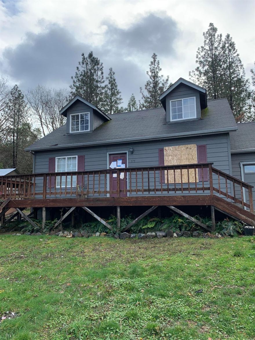 Cozy 3 bed 2 bath home in a quiet neighborhood. 2 bedrooms upstairs with bath and the Master bedroom is on the main floor. Nice open floor plan and Slider to the rear covered deck with a fenced back yard, fire pit, backed by Tall trees. This property may qualify for Seller Financing (Vendee).