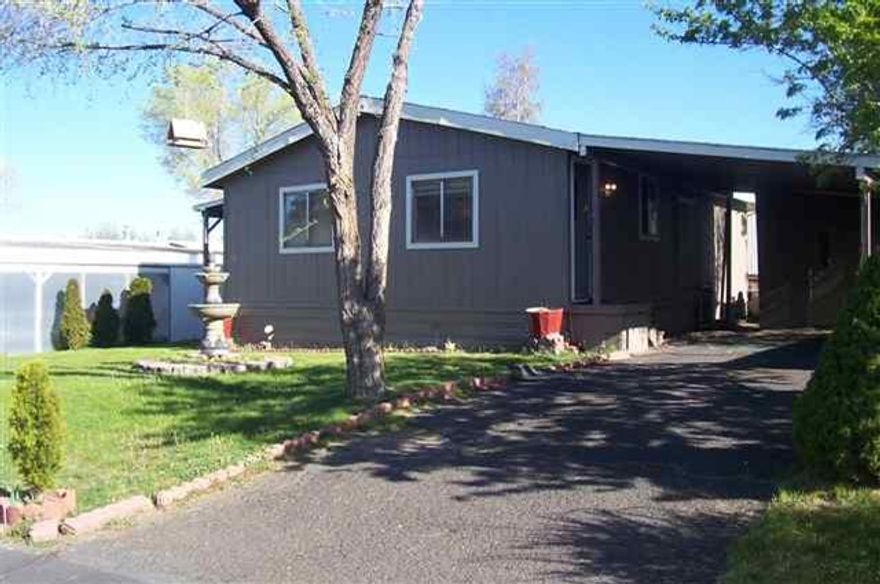 Home Freshly Painted Inside And Out. Three Storage Sheds And A Small Back Yard. Heat Pump With Air Conditioning. Nice Quiet Location. Space Rent 293.12 Includes Water/Sewer/Garbage. Home Needs Some Tlc. Sellers Will Look At All Offers. At This Price Home Being Sold as Is. Must Have Park Approval Prior To Close Of Escrow.