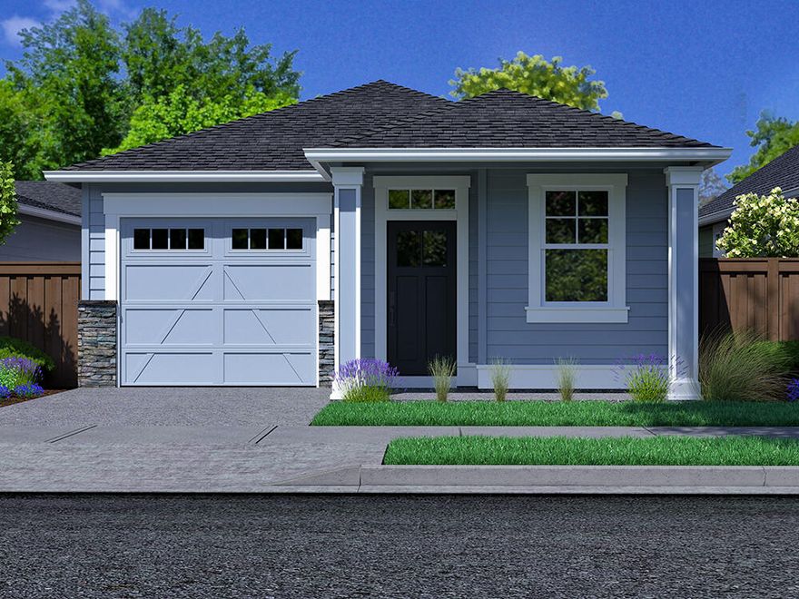 Outstanding Orchard floor plan built by quality award winning Pahlisch Homes acts as a cozy cabin for all your family/guests. Enjoy activities, dinner and making memories in the open concept great room and dining area, with the master suite and second bedroom tucked away in the back. The kitchen and all bathrooms offer solid Quartz counters and luxury wood laminate flooring throughout.   As in all Pahlisch Homes, well-crafted finishes are used throughout.  Let the HOA care for your front yard and enjoy summers in your community swimming pool! Photos are of similar home, specifications vary. Front yard landscaping, and AC pre wire included. Homeowners and residents here will have access to a full spectrum of private recreational amenities including swimming pools, parks, green spaces, and paved paths by Summer 2023 in Petrosa! Model home village is open daily from 12-5. Estimated date of completion is subject to change.