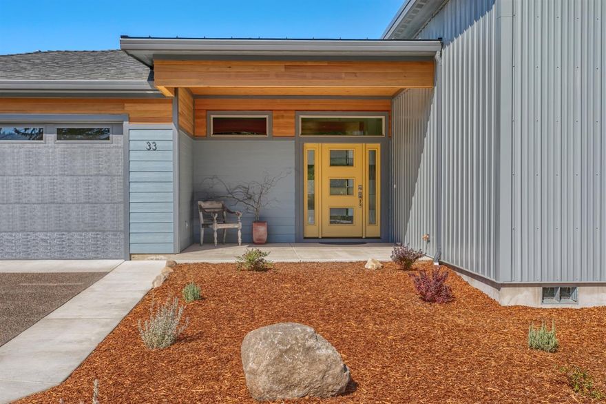 Newly completed, This spacious 2057 sqft home has lots of light and an open floor plan. So many features and details were included to ensure you enjoy this home long after you move in. Earth Advantage Platinum certified for energy efficiencies and a healthy home. Three bedrooms, 2.5 bathrooms, spacious living area, open kitchen with Island, quartz countertops throughout. Engineered Hickory hardwood floors in living room, entryway and second bedroom. Lots of large windows to capture the natural light all with high U values to keep you cool in the summer and warm in the winter. Stainless Kitchen Aid appliances, refrigerator, a 5 burner 36 cook top, convection wall oven and matching microwave. Attached 2 car garage featuring a dedicated 220V car charging station. Large Laundry/utility room with tiled floor and utility sink with Quartz surround. Fully landscaped front and rear with irrigation and a fully fenced back yard. 3 separate patios to enjoy the outdoors all year long.