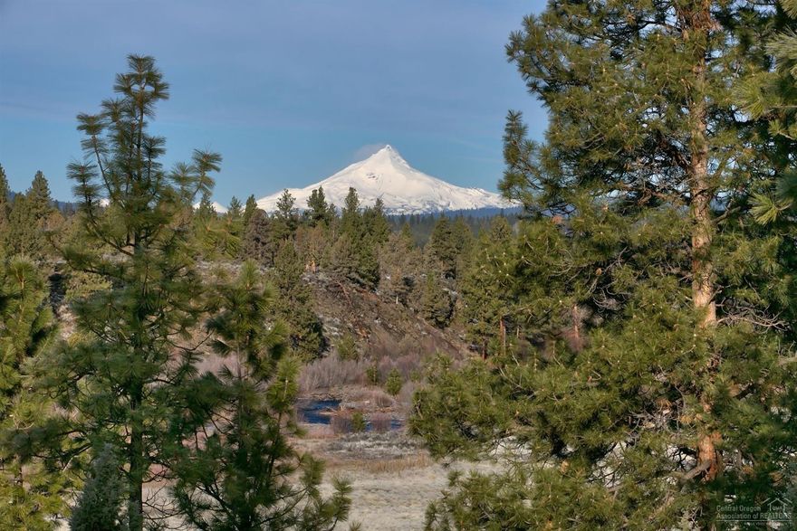 View of the Cascades, Black Butte and Whychus Creek Canyon anchor this private, very build-able lot that is only a few minutes from Sisters. Quality neighborhood of only 19 home-sites, The Rim at Aspen Lakes meets the requirements of the most discerning buyer. One of the best valued view lots on the market! Whychus Creek Meadow is owned by Deschutes Land Trust and land to the west on opposite rim is the Forest Service managed public land. No new buildings to spoil the serenity of this parcel
