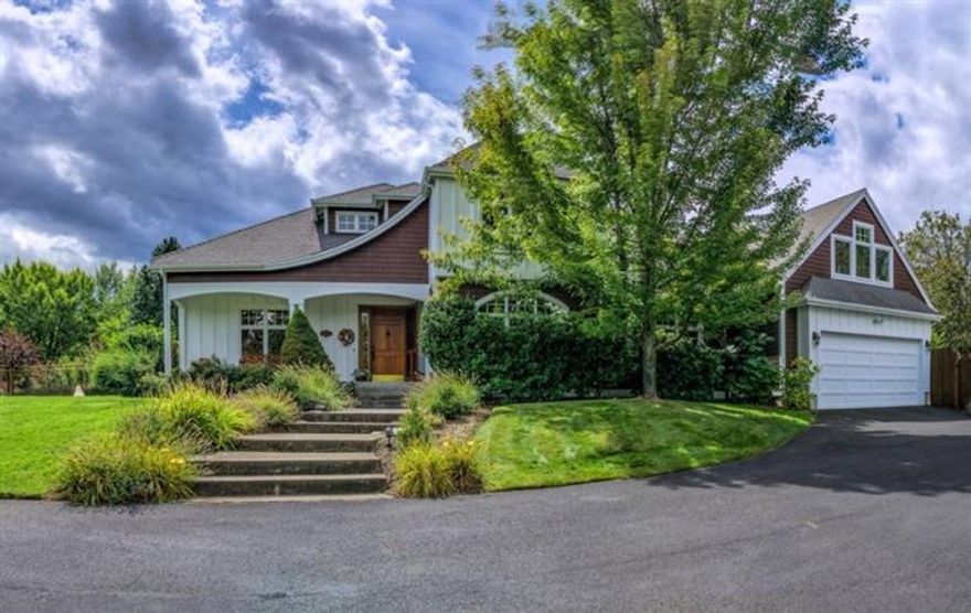 As you drive up the the private drive you can feel the serenity and peace of this property. The Connecticut style farmhouse is welcoming, sitting on 1.46 irrigated acres that is decorated with gorgeous gardens. This is a hard to find property in the city limits but with the country feel. Main house is over 4000 sq. ft. of quality and a spectacular detached studio with a bath.