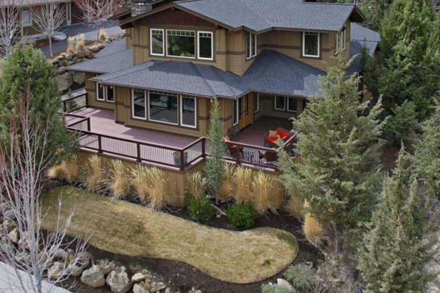 This beautiful Awbrey Park home is a perfect design with an open great room and primary suite and office on the main floor. The upstairs bonus room looks out to the Ochoco Mountains and is well separated from the en suite bedroom and 2 additional bedrooms. The kitchen's bar seating brings everyone around with overflow at the adjacent dining area. Outdoor living is inviting with a covered dining area off the great room which expands to the large front deck as well as a private patio behind the primary suite. This lovely west side Bend neighborhood features a park, playground and trailhead leading down to the Deschutes River Trail. New carpet installed on 5/9.