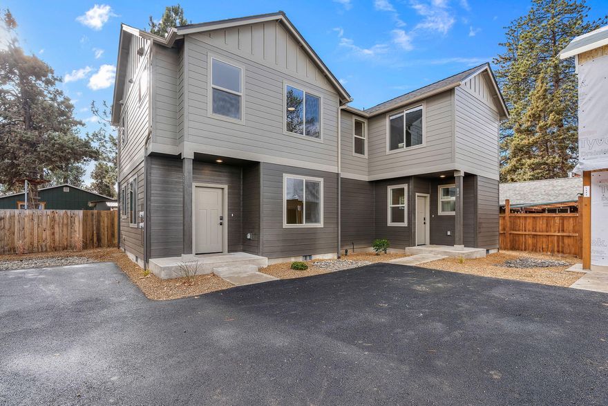 New construction 4 plex. This upcoming quality build from Pacific Construction and Development will make a great long term investment. Up and coming location just across the street from Vince Genna stadium and the Bend Elks minor league baseball team. Upgraded finishes will include Quartz counter tops, stainless steel appliances, waterproof LVP flooring & ductless mini splits heat and air conditioning. All units are over 1000 SF. Three units comprise of 3 bedrooms, 2 bathrooms with built in laundry. While the remaining unit is a 2 bedroom, 2.5 bath with two primary suites and built in laundry. The exterior will be fully landscaped with landlord friendly materials picked for minimal long term maintenance. Located in an opportunity zone. Contact listing broker for more information on the build specifications and projected rental rates.