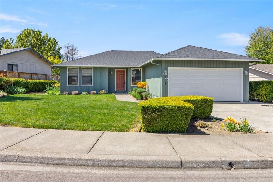 Fantastic East Medford location! This cute gem features three bedrooms and two baths and has recent upgrades including a newer HVAC system, fresh interior/exterior paint, and LED lighting. Enjoy this spacious 1252 square foot home with an open and split floor plan, highlighted by a cozy family room with a freestanding gas woodstove and separate eating area. Outside, find a fenced private yard, shed, and covered back patio. Additional features include: a 2-car garage and space for RV, boat, or extra vehicle. Conveniently situated near shopping and schools.