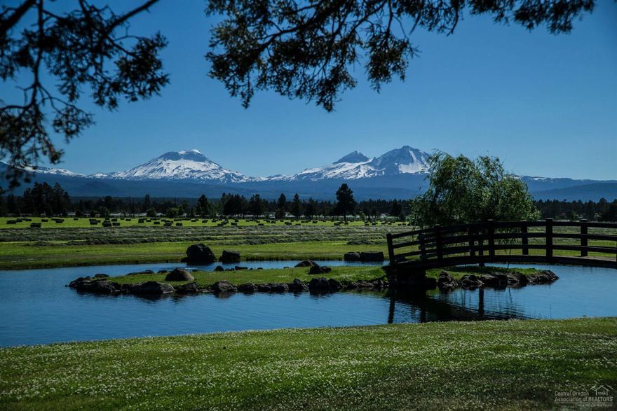 The dream home site that you've been waiting for! Every inch of this property is near perfection. Bring your builder or we'll handle that detail too. Custom home site overlooking 65+ acre hay field & Cascade Mountain range beyond. One of a kind opportunity in Cloverdale area of Sisters. Enjoy magnificent views from home site, fully lined ponds & island. Ponds are situated in golf course setting w/expansive paver patios & 10' gas fueled fire pit. Utilities & irrigation are hidden - 7 million in improvements!