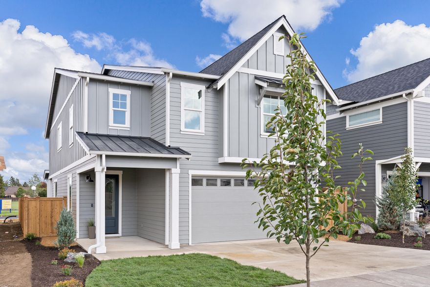 Set on an inviting lot in the desirable Countryside neighborhood of SE Bend, this stunning new construction home from Stone Bridge Homes NW will take your breath away. Boasting a modern farmhouse style, this home has 3 bedrooms and 2.5 bathrooms in a comfortable 2492 sqft open floor plan, along with a versatile bonus room that could easily serve as a 4th bedroom. A chef's kitchen with large island and pantry offer generous workspace, illuminated by natural light and quartz countertops throughout. An upstairs laundry room is complete with cabinetry and sink. Enjoy the Central Oregon climate on the patio, ideal for entertaining and BBQs while overlooking your beautifully landscaped and fenced yard.