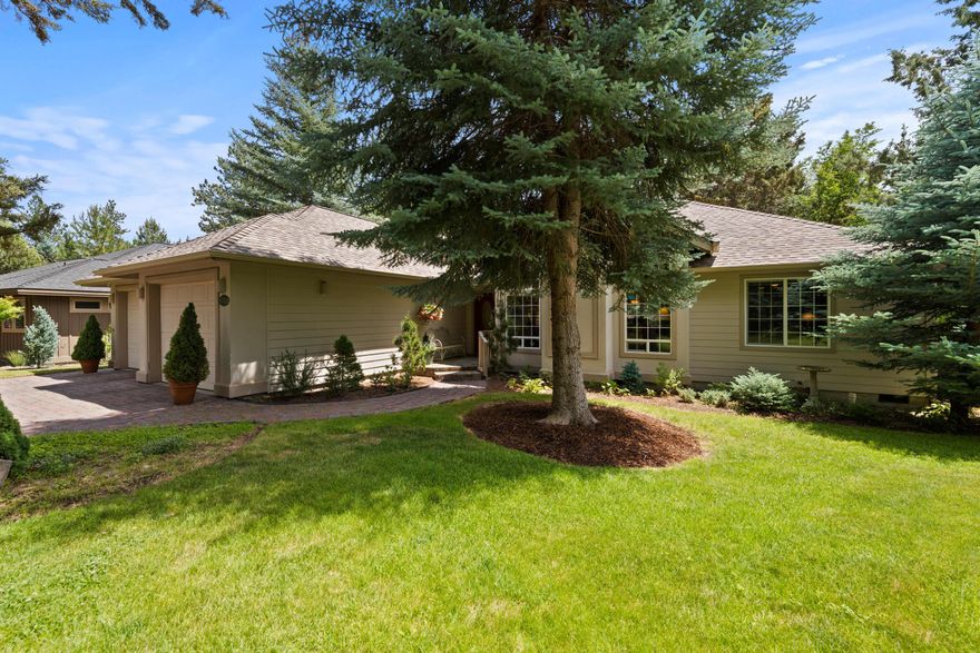 This is your chance to enjoy single level living in the peaceful, gated golf community of Awbrey Glen. Built by Schumacher in 1996 this quality home has a primary suite separated from the other two bedrooms and the living area opens out onto a great rear deck backing common space. Winters are a breeze with the gentle driveway and two car garage. A low monthly HOA holds stellar appeal and homeowners are not required to maintain club membership unless desired. Membership required for use of facilities (e.g. pool, clubhouse and golf) except for tennis courts which are tennis court is available to homeowners by key and very close by!