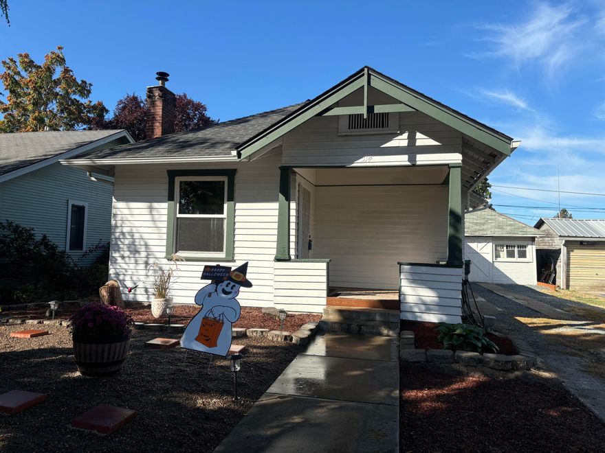 Come tour this ''Old East Medford'' home that has been updated with a Brand New Kitchen including new cabinets with soft touch cabinet drawers & doors, New Leather granite counter tops, New Samsung appliances w/5 burner glass top range with hood, Samsung dishwasher & garden sink. New plank vinyl flooring, and an original built in cabinet with glass doors.
21 New Milgard Windows, 
New mini split heating & cooling system. Very efficient and saves up to 30% on monthly electric bills. There is also a wood burning fireplace in the liv. rm.
Refinished original hardwood floors in living & dining rooms, new carpet in bedrooms.
New hot water heater, 
New front yard landscaping, 
Newer roof,
Fenced rear yard with newer shed with alley access.
Walking distance to downtown Medford.
Hey investors there's room for an ADU.
How about a 2 car garage with an apartment above ?
Call Keith for a personal tour.